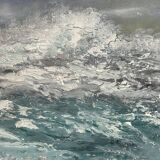 Tableau marine huile sur toile de robert lesselin