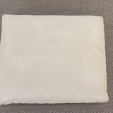 Maralunga 2-seater sofa in white leather by Vico Magistretti for Cassina