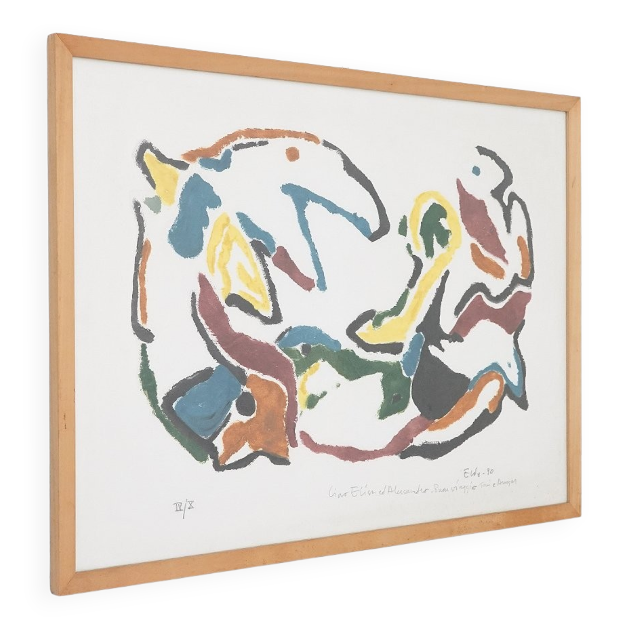 Ansgar Elde, Il Bostrico, 1990s, monotype print and woodcut