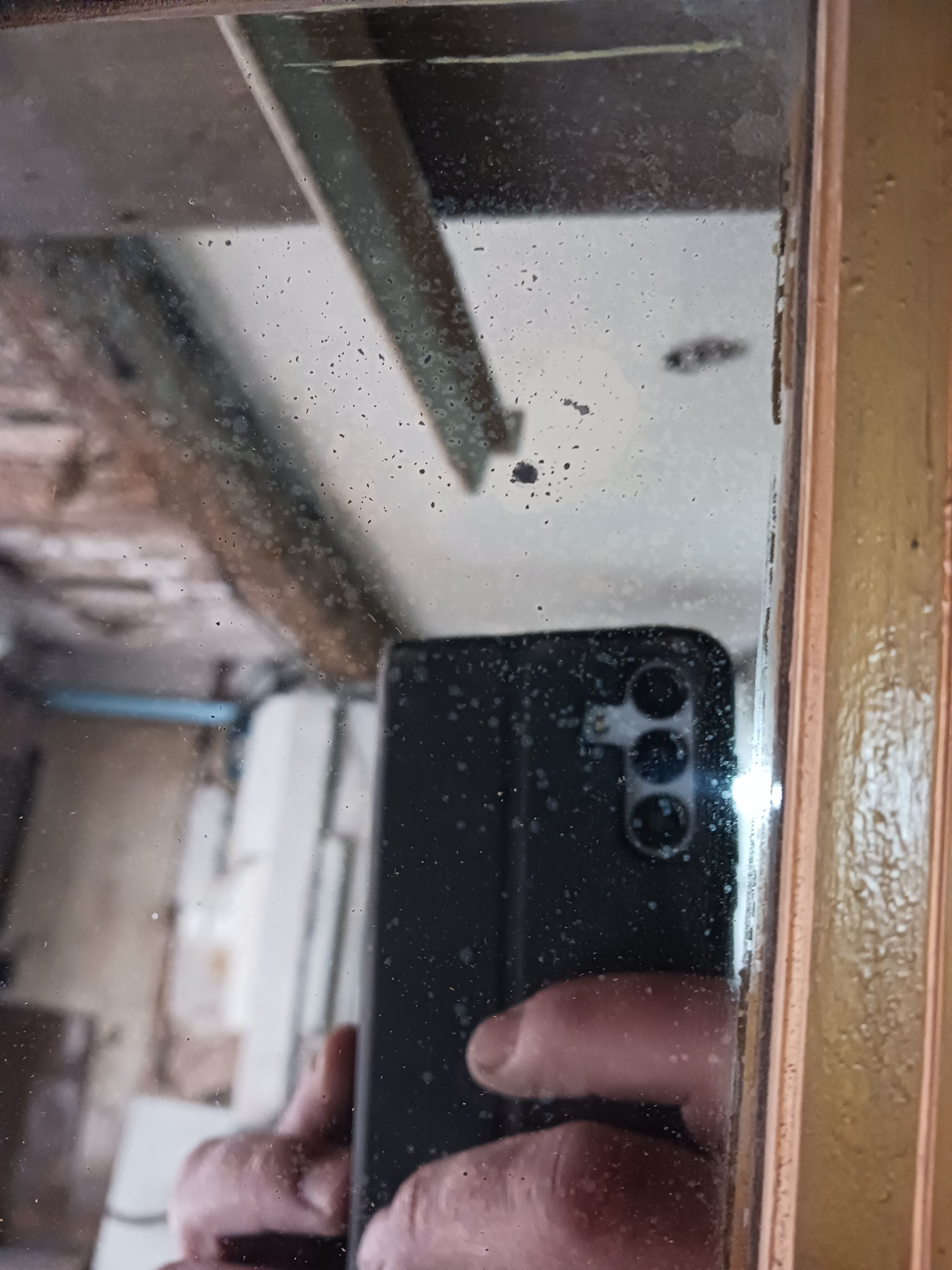 Very large rectangular coffee mirror, bistro XIX eme. 1.96 m/1.50