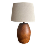 solid teak lamp from the 60s