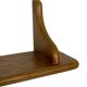 Vintage oak wall rack book shelf 1970s wood minimalist design