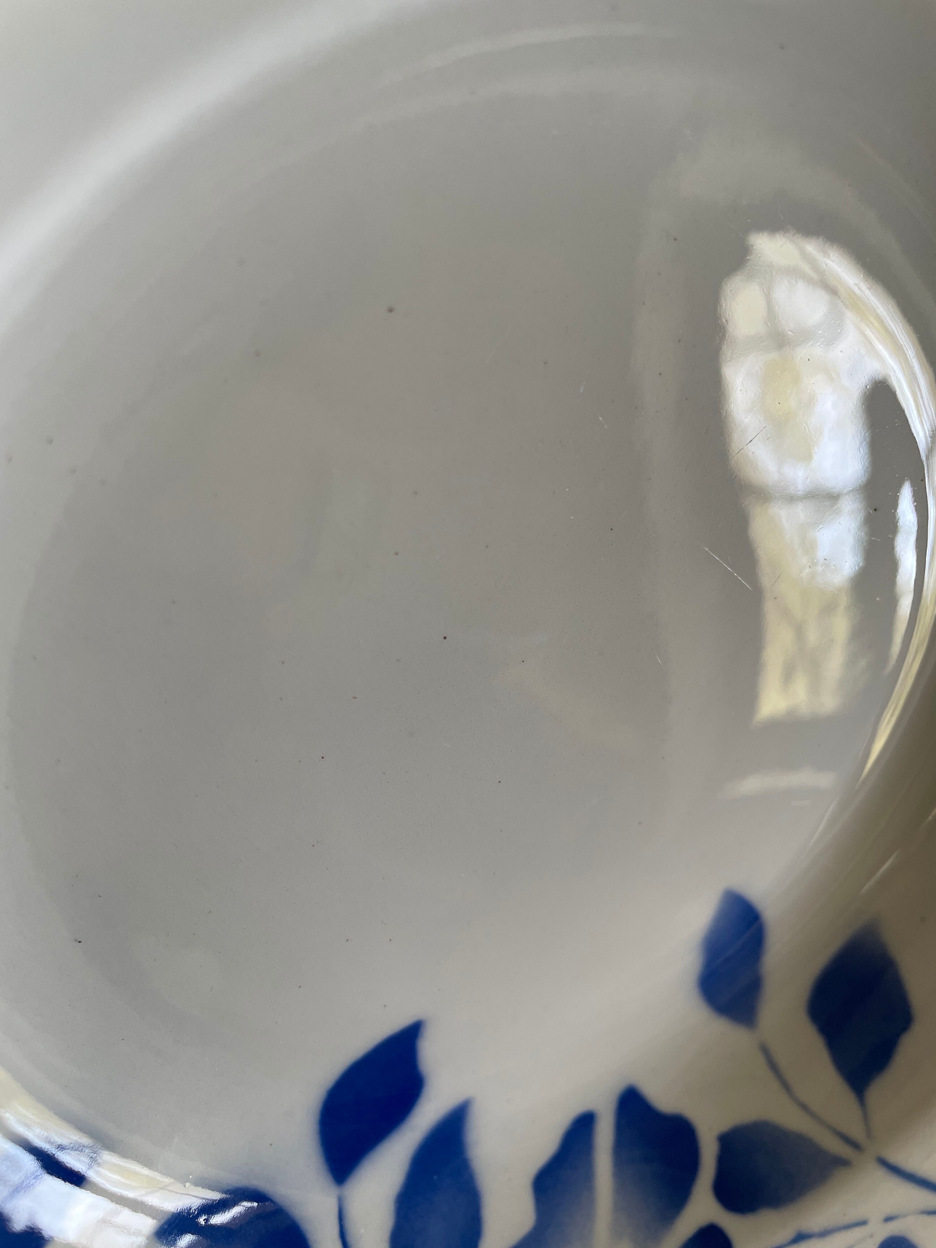 Hollow plates ceranord saint amand blue flower