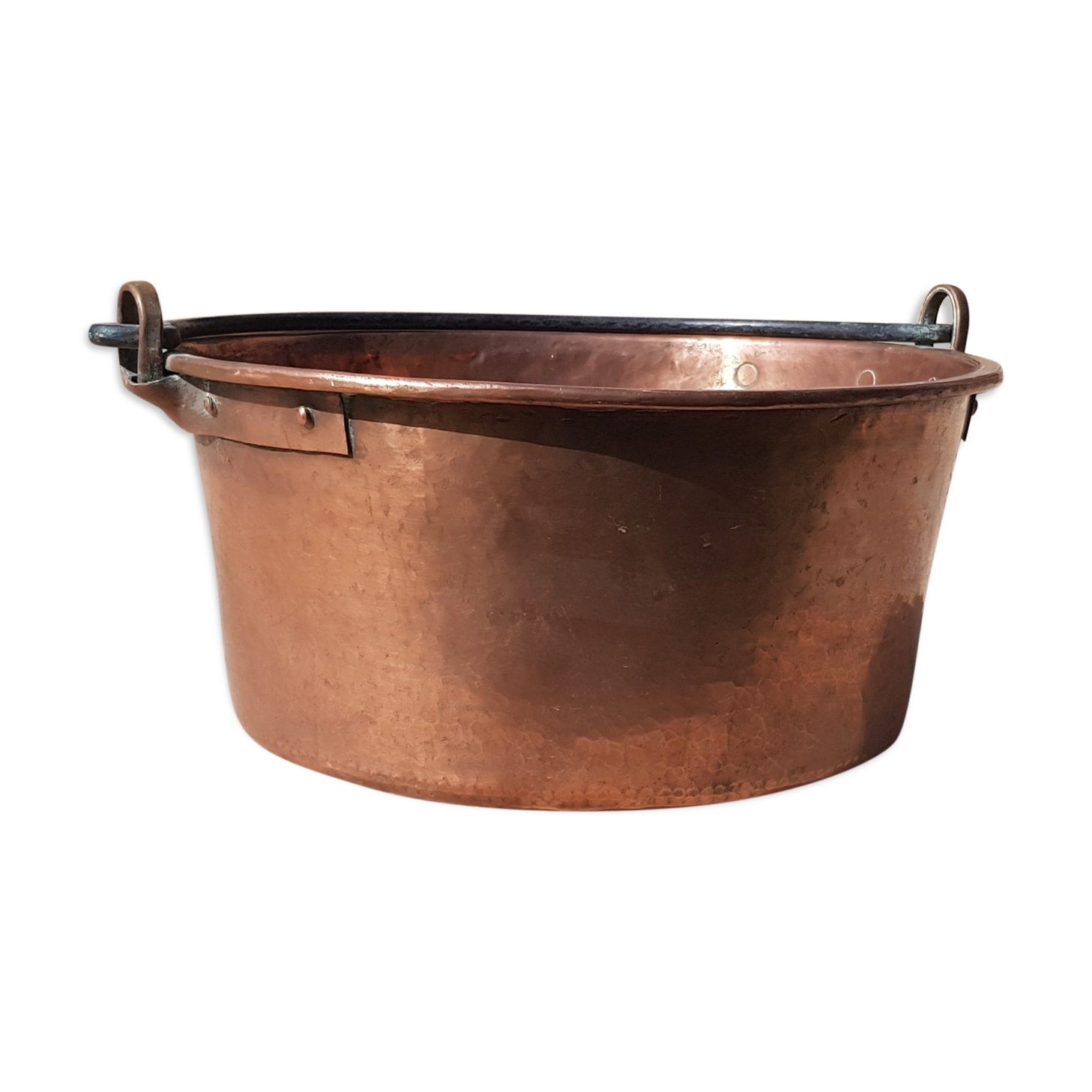Old copper cauldron
