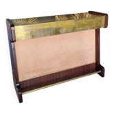 Palissandre and vintage brass bar counter from the 1960s.