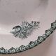 Antique plate Faïencerie Saint-Amandinoise model Muguet from the 1900s