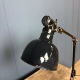 Rademacher black table lamp with enamel shade