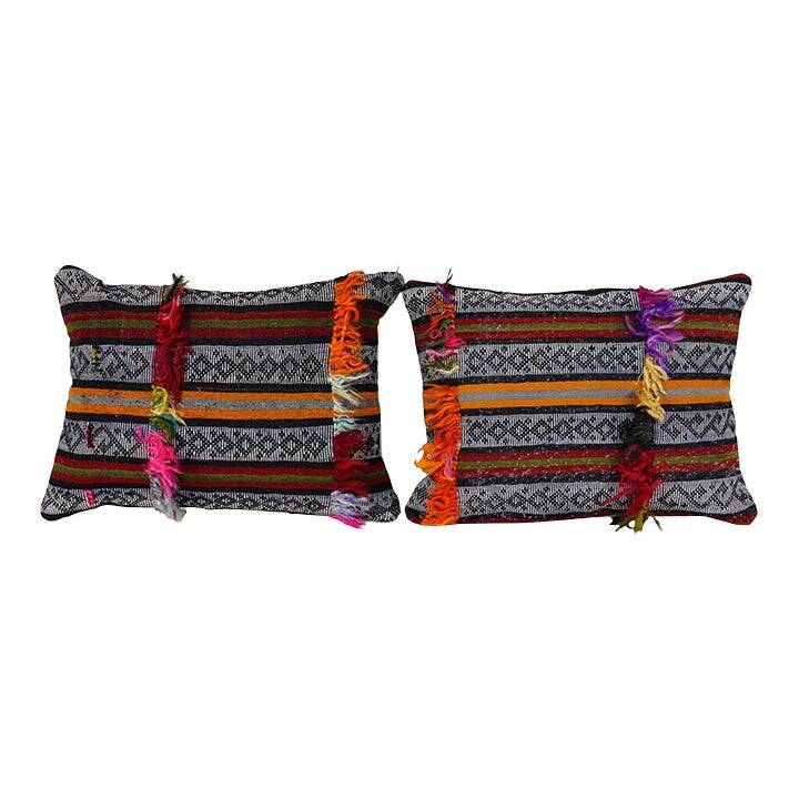 Set of 2 vintage Turkish cushion covers 46x61 cm