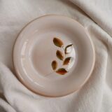 Lot 12 hollow plates in varnished sandstone, Cévennes model of Saint Amand