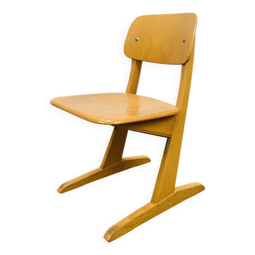 Casala children's chair from the 60s, wood, vintage