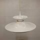 Danish Modern Pendant Lamp: White Radius Model by Erik Balslev for Fog & Mo