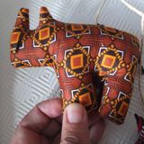 Animal mobile in wax fabric