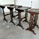 Suite of four Japanese nesting tables from the nineteenth century