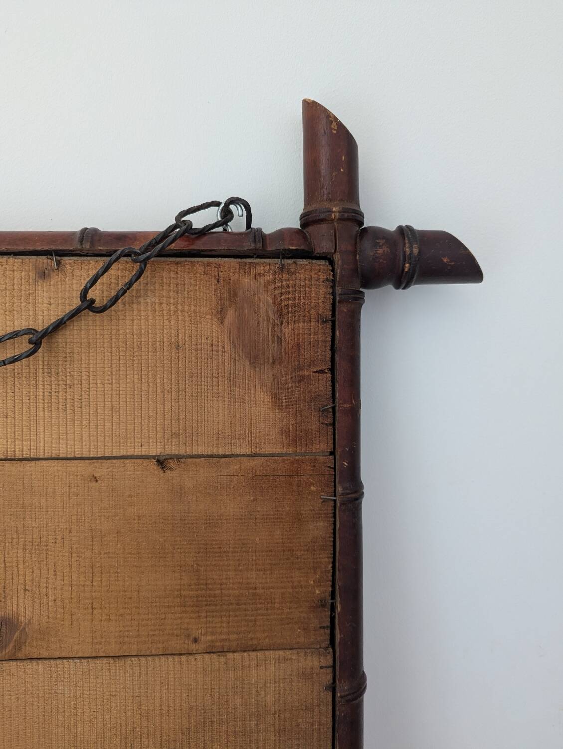 Antique bamboo mirror