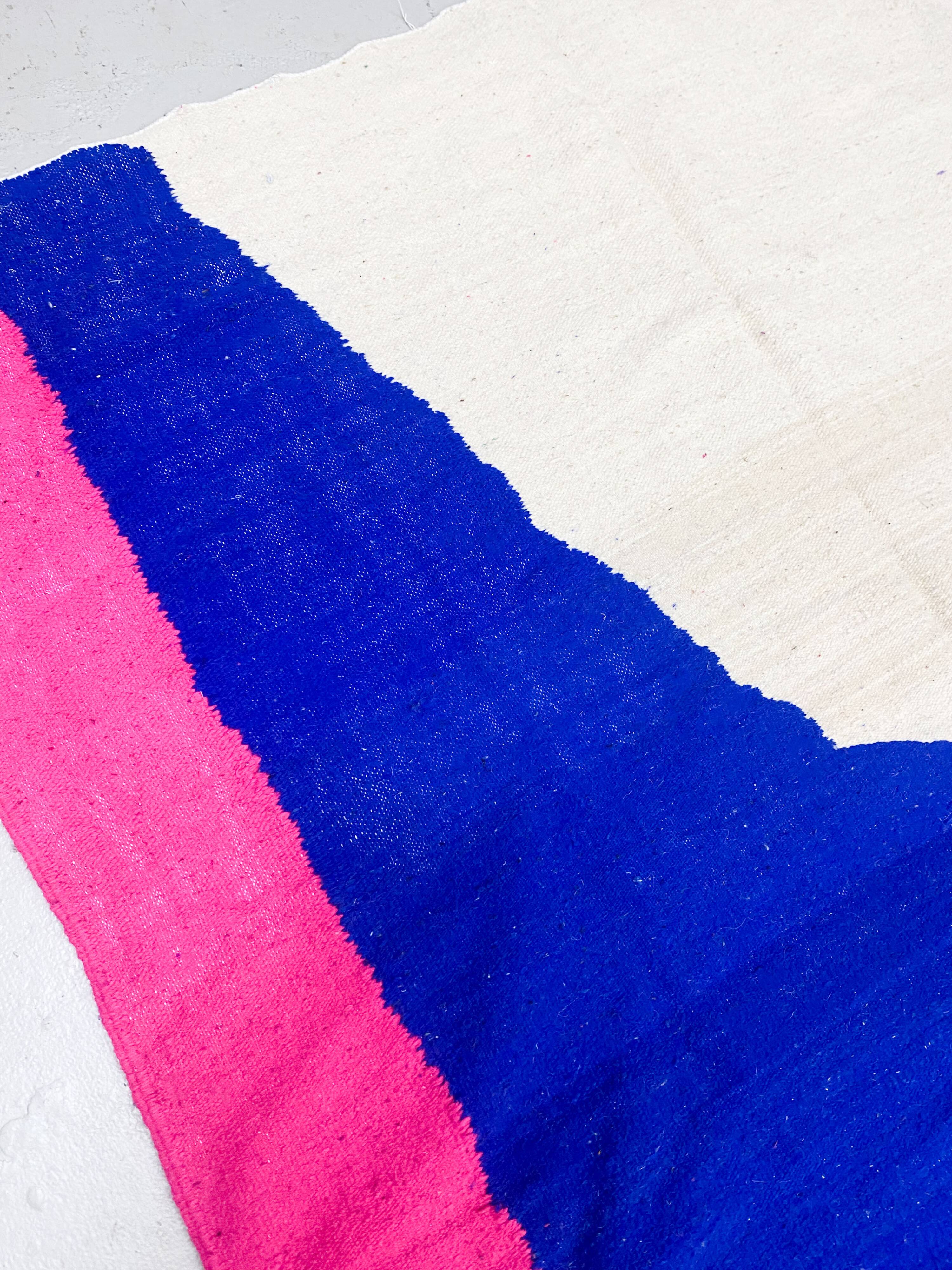 Moroccan Berber kilim in colorful wool 2.93x1.98m