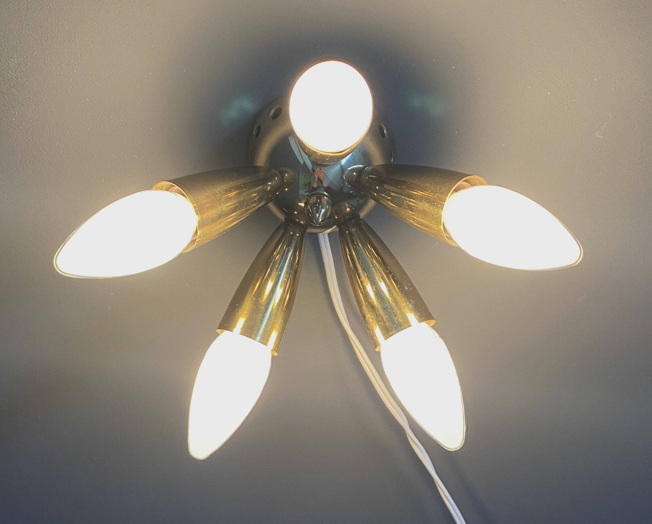 Wolfgang Tumpel ceiling / wall lamp 1960s