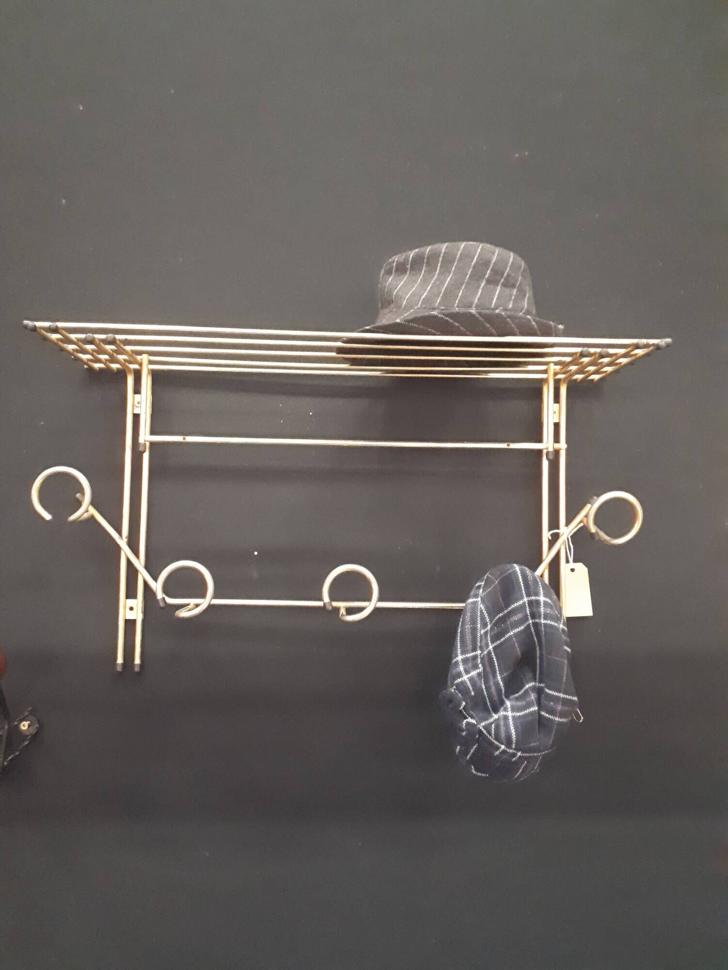 Coat vintage brass metal door