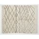 Modern Handknotted Moroccan Azilal style Rug, 100% Wool, Custom Options Available