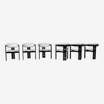Set Of 6 Pamplona Chairs By Augusto Savini For Pozzi, Italy 1960s