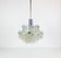 Kalmar Franken ice glass chandelier, 1960s