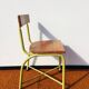 Chaise d'école tubax. vintage 50s