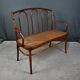 Curved beech bench, stamped J&J Kohn – Early 20th century