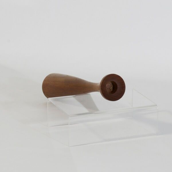 Scandinavian candle holder diabolo teak 1960