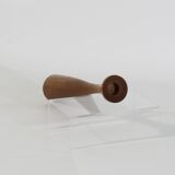 Scandinavian candle holder diabolo teak 1960