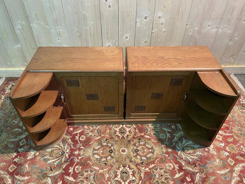 Pair of Art Deco bedside tables