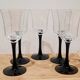 Black Luminarc stemmed glass