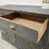 1930s workshop furniture with shell handles.