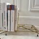 Magazine holder / bookend in modular brass years 50-60