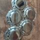 Set of 5 metal coasters