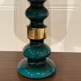 Pair of Scandinavian design glass lamps from the 1950s.