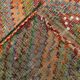 Tapis Kilim vintage vert et orange 7x9, 203x263 cm