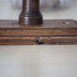 Turned wooden coat holder
