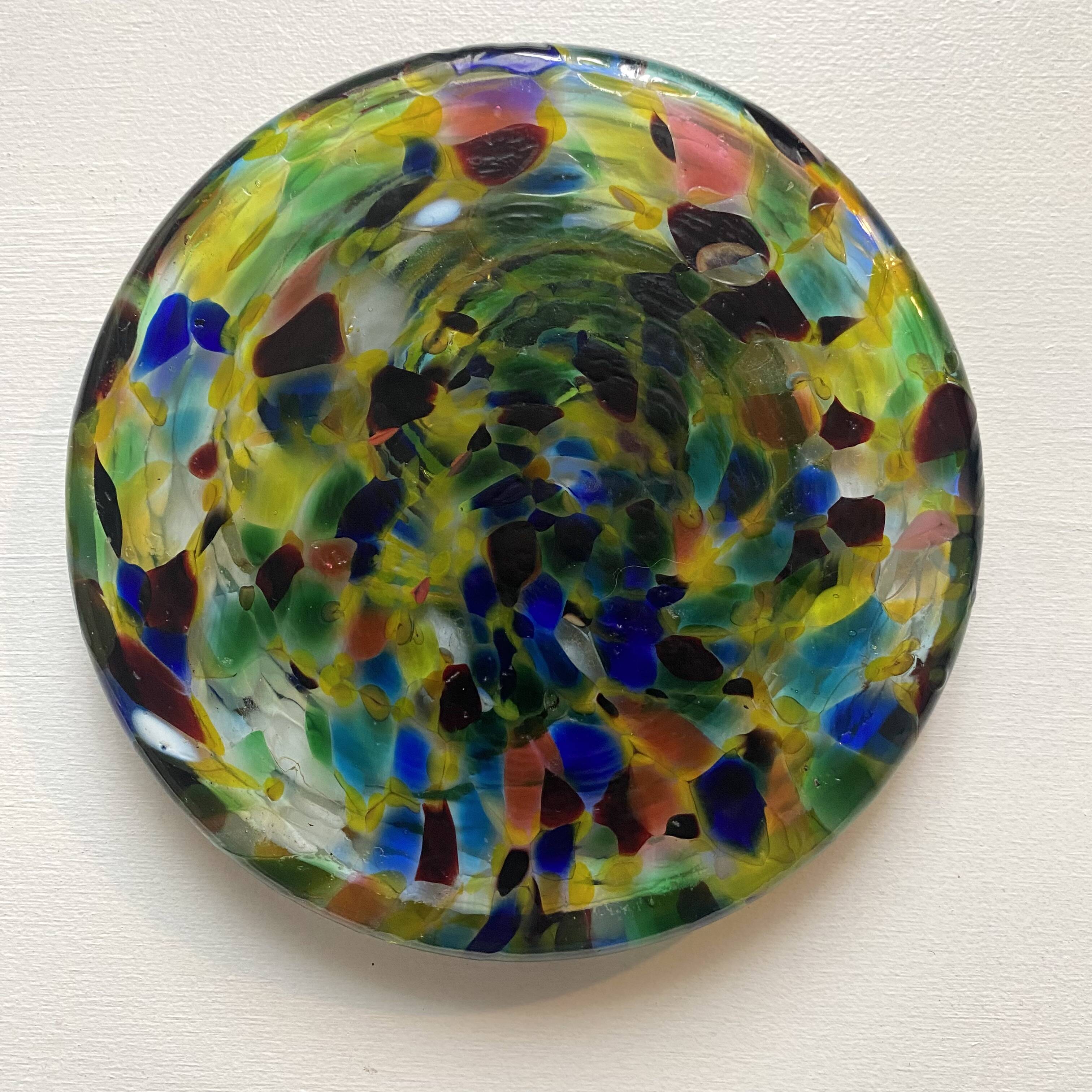 Blown glass trivet confetti Italy