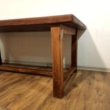 Vintage solid oak farmhouse table