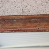 Large antique mirror in patinated wood h170cm