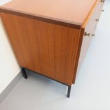 Vintage modernist enfilade ARP Minvielle by Guariche Mortier Motte teak