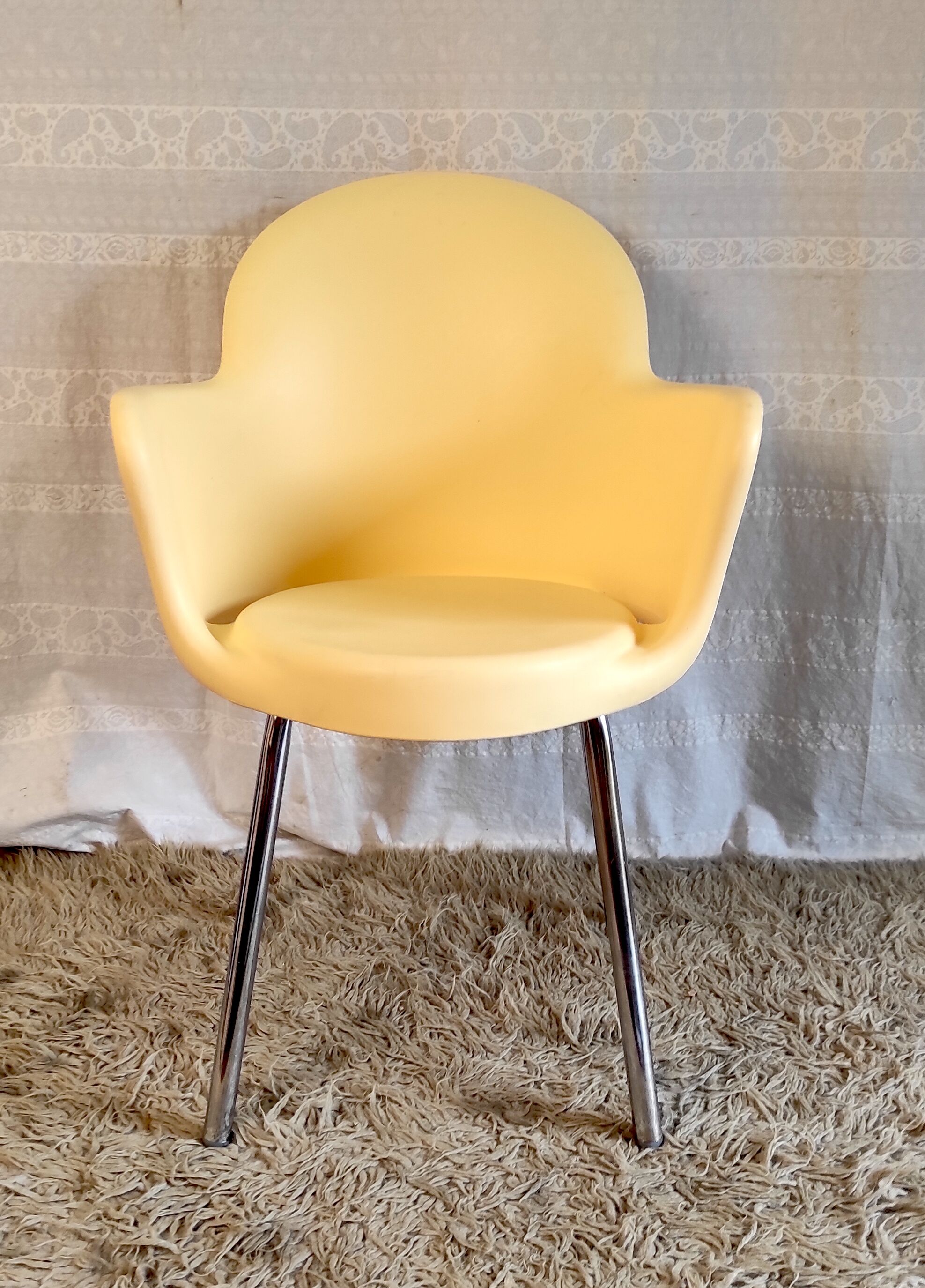Chaise beige « GoGo Basic » par Marcello Ziliani pour Sintesi - fin XXème