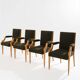 Set de fauteuils en frêne Néoclassiques d’André Arbus 1940