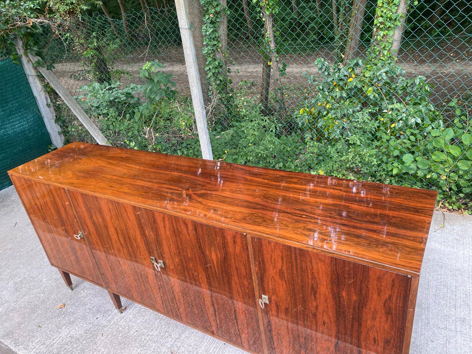 Enfilade scandinave en palissandre des années 1950 230cm