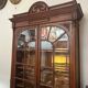 Louis XVI style beveled glass bookcase