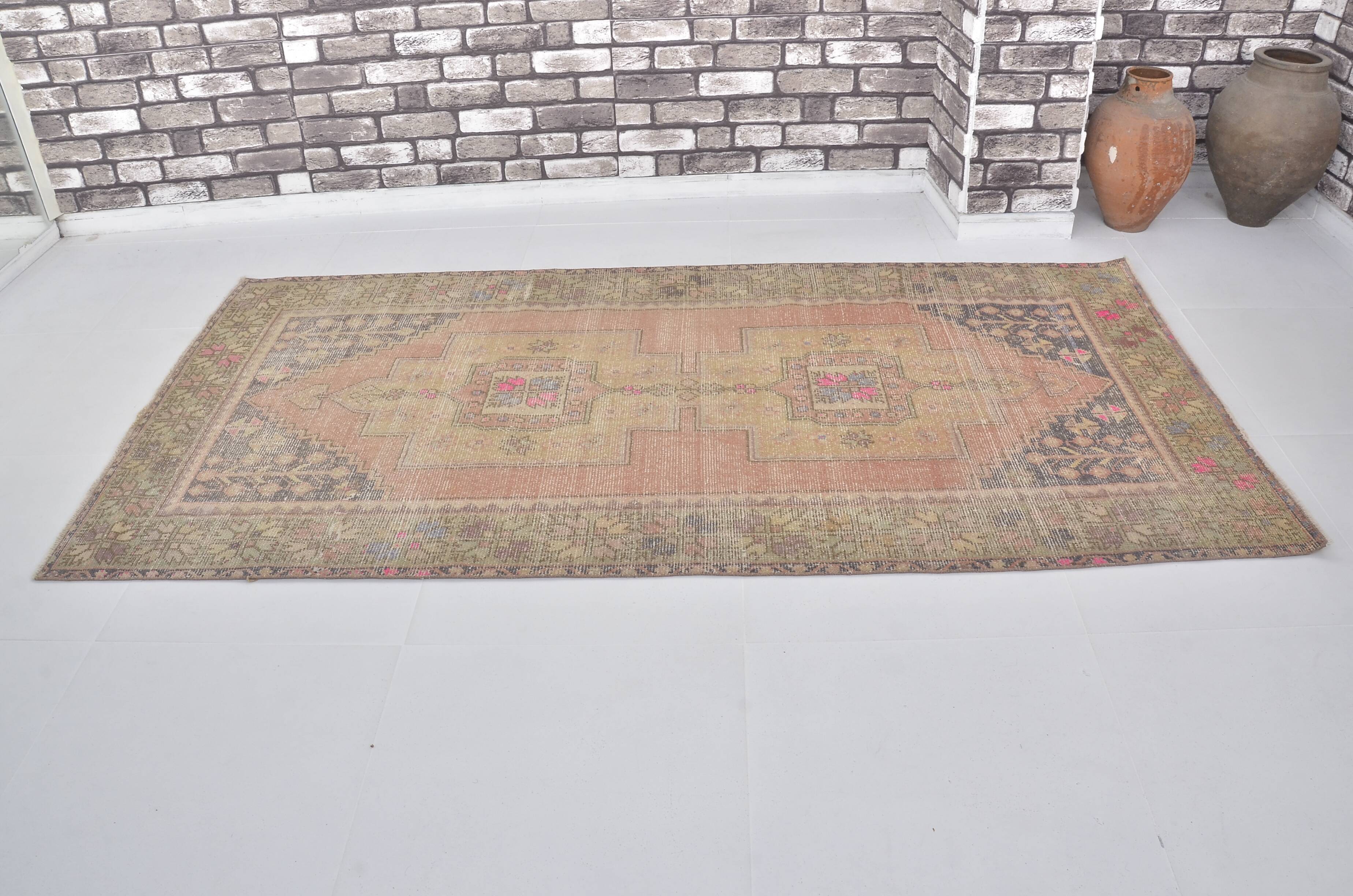 Floor Oushak Vintage Handmade Rug