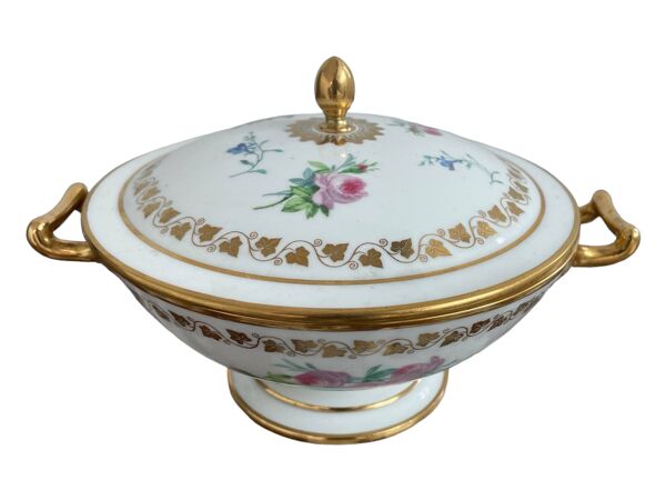 Antique, drageoir, porcelaine de Sèvres, Manufacture Royale, XIXème, époque Louis-Philippe