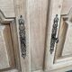 Stripped oak enfilade from 1950, 232cm.