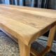 Restored antique farmhouse table in solid elm