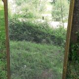 Antique mercury mirror. (Fireplace mirror)