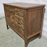 Burmese teak chest of drawers